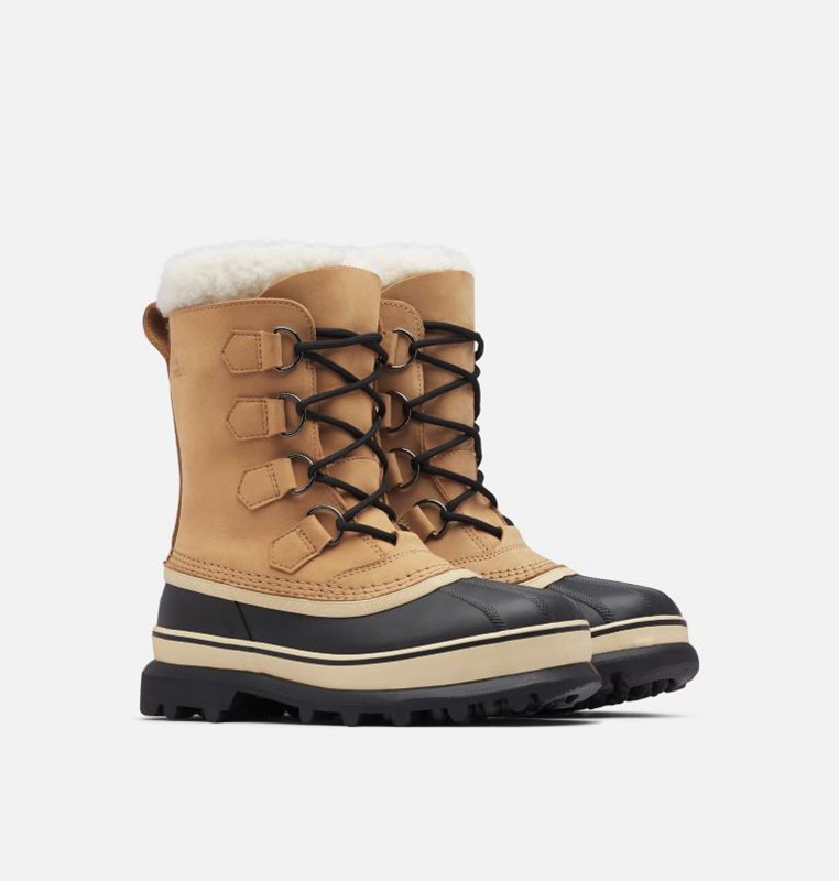 Womens Snow Boots Brown/Black - Sorel Caribou® Low - 549-TPBSDN